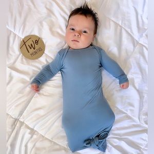 Blue photoshoot sleeper gown